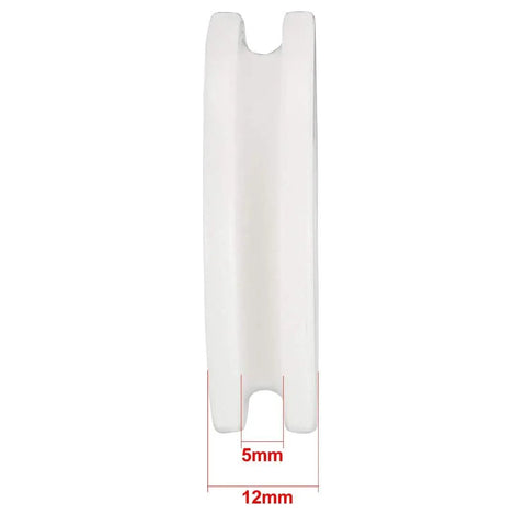 High Performance Metal V Groove Guide Bearing Pulley Wheel Rack System Part For Smooth Belt Tracking And Rock Solid Alignment With Premium Alloy Build And Top Shelf Reliability For Your Workshop, side view of 12mm wide alloy pulley.