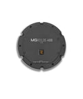 Planetary gearbox MG6012E-i8B dual encoder; gray circular housing with encoder port