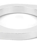 Heavy Duty 2 Pack Split Flange Repair Kit For Cars And Motorcycles 2 Bolt Flat Oval Design 2.25 Inch Exhaust Pipe Replacement close-up of shiny silver flange