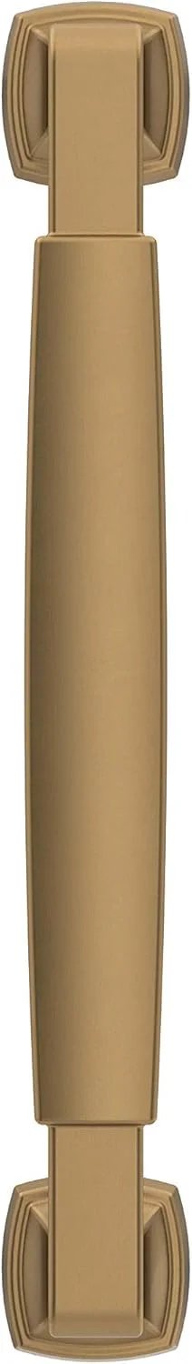Stature Champagne Bronze Cabinet Pull 5-1/16 Inch Center-To-Center Drawer Handle for cabinets, transitional style, front view