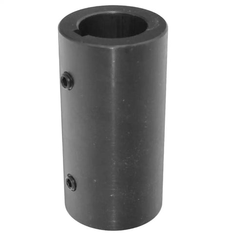 Top Shelf Round Bore Shaft Couplers Built Tough With Rock Solid Zero Wiggle Grip For Heavy Duty Equipment features a 1 7/16 inner bore.