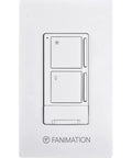 Ceiling Fan Wall Controller With Receiver For Light And Three Speeds White No Brainer Easy To Use Wall Mount Control For Ceiling Fans