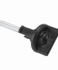 Spare Tire Hold Down Bolt Retainer Clamp For Cars And Trucks, Universal Mount Kit, black and silver part, side view