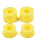 Pivot Tube Bushings Replacement Kit For Skateboards And Longboards Four Piece PU Gasket Kit displayed in yellow color