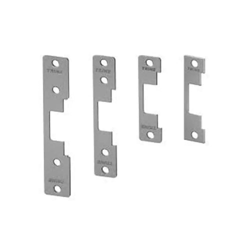 Four faceplates for 4200-32D 4200 Electric Strike With Tall Latch Cavity, built tough stainless steel for cylindrical locks and deadbolts