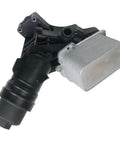 Essential Oil Filter Cooling Assembly For BMW 340i Xdrive F30 F31 F32 Models, featuring a black plastic housing and silver cooler.