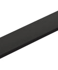 Front view of Emtek Edge 10 Inch Center To Center Finger Cabinet Pull 87140US19, solid metal with sleek finish for modern kitchens.