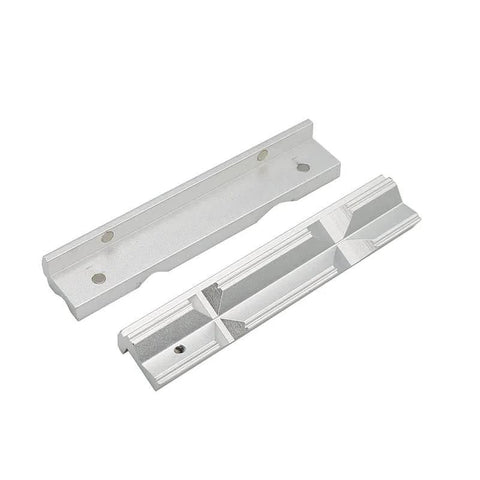 4 Inch Or 6 Inch CNC Milling Steel Vise Hard Jaw Fixture Built Tough With V Type Jaw Aluminum Alloy Milling Kit, 2 Piece Set shown