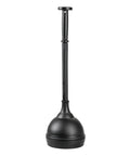 Plastic Toilet Plunger With Lift And Lock Cover Set Compact Freestanding Low Key Discreet Storage Caddy For Bathroom And Powder Room Modern Bronze Hyde Collection Heavy Duty Space Saving Design