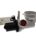 Washer Drain Pump Assembly 120V 80W 1.4A With Diverter Flapper Replacement For Washing Machines Replaces AP6031233 PS11766082 DIY Friendly Easy Install Beefy Copper-Wound Motor Delivers Strong Drainage Power, white plastic and black motor