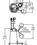 Heavy Duty Submersible Sump Pump To Kick Basement Flooding To The Curb Three Quarter Horsepower dimensions and detailed diagram.
