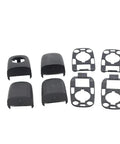 Sleek Car Door Handle End Cap Trim Kit With Stopper 9101AA For Peugeot 307 C2 C3 Models Looks Awesome And Snaps On Easy To Upgrade Your Ride Stylishly, black plastic caps and trim plates