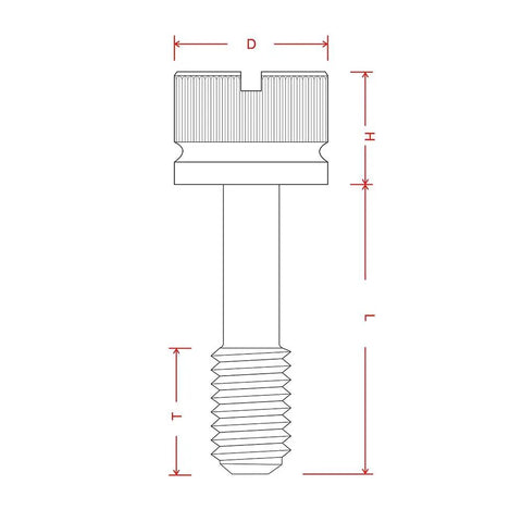 Premium Knurled Shoulder M5 Captive Panel Screws Designed For No Hassle Reassembly And Absolute Zero Dropped Hardware In Tough Rust Proof Stainless Steel Fastener set, detailed screw dimensions.