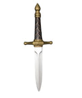 15 Inch PU Foam Sword For LARP And Cosplay, Dope Yet Safe Lightweight Prop With Realistic Detailing, Braided Valor Edition handle