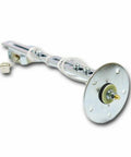 Swing Arm Fuel Level Sender With Adjustable 73 Ohms To 10 Ohms Range, 5 To 27 Inch Tank Depth, 5 Hole Mount Pattern, Durable Steel And Plastic Build, Includes Gasket Kit And Install Guide, Ride Ready For Cars And Trucks, angled view