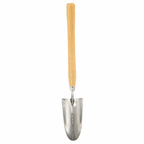 Long Handle Garden Shovel With Stainless Steel Blade And Wooden Handle For Planting Digging And Transplanting Ergonomic Design