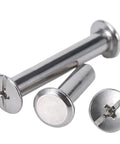 Knockout Quality 304 Stainless Steel Snap Rivet Book Binding Screws Heavy Duty M3x14mm with smooth glide threads for photo albums