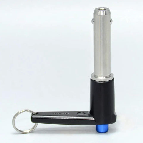 Durable Marine Grade Stainless Steel Ball Lock Pins With Quick Release Button For Easy Indexing, showing 9/16 inch diameter and 3 inch length.