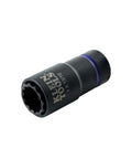 Two In One Impact Socket With Hands Free Size Swap, Deep 12 Point, Coaxial Spring Loaded, Fits One Inch And Thirteen Sixteenths Inch