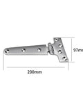 Heavy Duty 316 Stainless Steel Tee Hinge For Shed Doors And Gates Weatherproof Gate Hardware 200x100mm