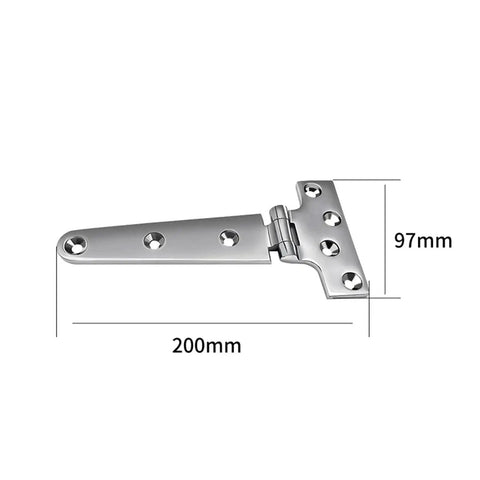 Heavy Duty 316 Stainless Steel Tee Hinge For Shed Doors And Gates Weatherproof Gate Hardware 200x100mm
