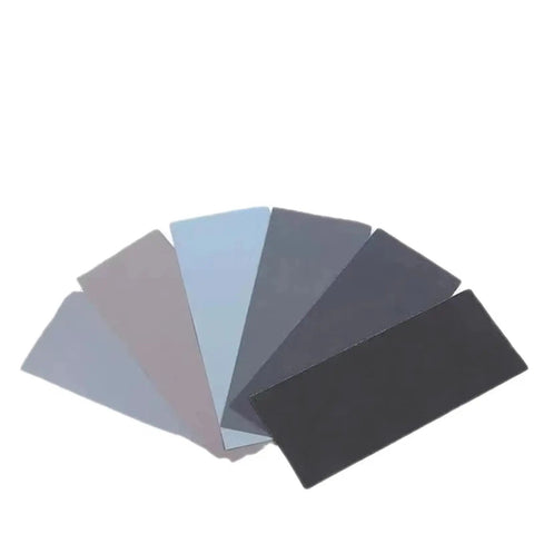 Get Your Hands On 50 Pieces Of Premium Wet Dry Silicon Carbide Sandpaper Sheets With Assorted Grits Perfect For Woodworking And Auto Detailing Projects That Need Serious Power And Smooth Finish Results Today, showing assorted grit sandpaper sheets.