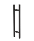 Beefy 18 Inch Solid Stainless Steel Push Pull Door Handle Set Matte Black Finish Built Tough For Barn Doors And Glass Doors