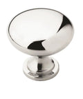 Polished Chrome Edona Cabinet Knob Set for Cabinets and Drawers, Classic 1-1/4 Inch Diameter, Traditional Style Hardware