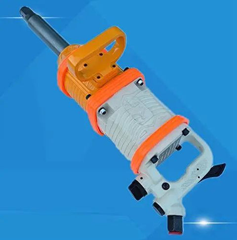 Workhorse Grade Pneumatic Air Impact Wrench Big Boy One Inch Drive Heavy Torque Monster With Complete Socket Kit For Rig Mechanic Work And Fast Tire Changes
