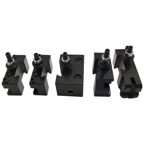 Quick Change Tool Post Wedge Set For Mini Lathe 6 To 9 Inch Swing, Steel Lathe Tool Holders, Six Piece Pro Grade Set