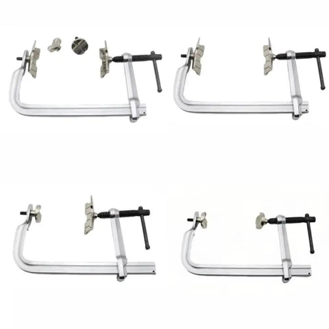 Heavy Duty Multi Functional Welding F Clamp for Pipe and Flat Plate Alignment with Quick Change Jaws and Steel Construction