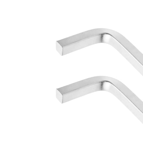 Close-up of Square Head Wrench Set 8mm and Five Sixteenth Inch L Shaped Square Key Kit For Tough Jobs Four And A Quarter Inch Length Heavy Duty