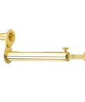 Adjustable Brass Powder Measure For Muzzleloading With Static Free Construction And Swivel Funnel Delivers About 120 Grains Of Black Powder