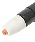 Straight Torch Body For PT31 LG40 CT312 Plasma Cutter Replacement Welding Torch Head, close-up of copper and ceramic tip.
