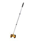 Glaeptio Dual 4in Rolling Measuring Wheel Accurate Distance Tool 0 to, lightweight design with rubber wheels for easy use.