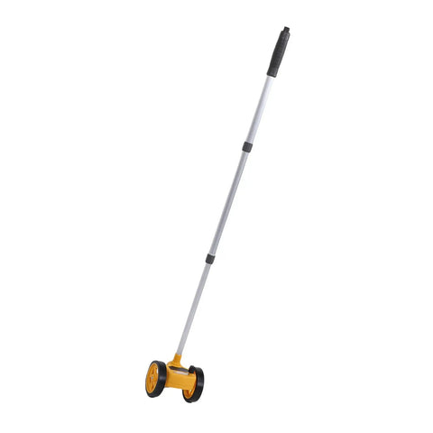 Jiawu Measuring Wheel Lightweight Accurate Distance Tool for Construction Landscaping Projects, dual 4in rolling wheel with telescopic rod.