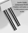Double nozzle of Smooth As Silk Electric Bidet Toilet Seat With Gentle Soft Close Cover, Always Warm Pad, And Self Washing Nozzle.
