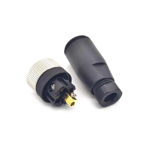 M12 5 Pin Female Connector A Coding Industrial Circular Field Wireable Sensor IP67 Unshielded Straight Type Adapter