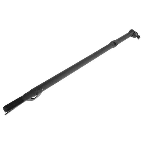 Replacement Inner Tie Rod End Passenger Right Drag Link For 2WD Super Duty F250 F350 Heavy Duty Front Steering Link OEM Style Fit Easy Install Durable Construction Great For DIY Mechanics black steel steering link shown at angle