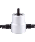 Power Drill Nibbler Attachment For Metal Sheets With Double Blade, 360 Degree Adjustable Head, shown side view