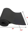 No Sweat Neoprene Closed Cell Foam Roll For Cosplay Armor And Workshop Soundproofing Quick Trim Non Adhesive Rubber Cushion 14x58 inches.