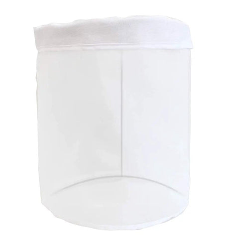 5 Gallon 220 Micron Zipper Bag Filter Bag for Liquids visible, showing white material and sturdy design