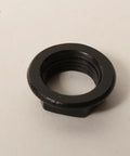 Black metal Arbor Nut 089025005076 designed for R4513 R4514 R4518 R4518T table saws, exact fit replacement durable parts.