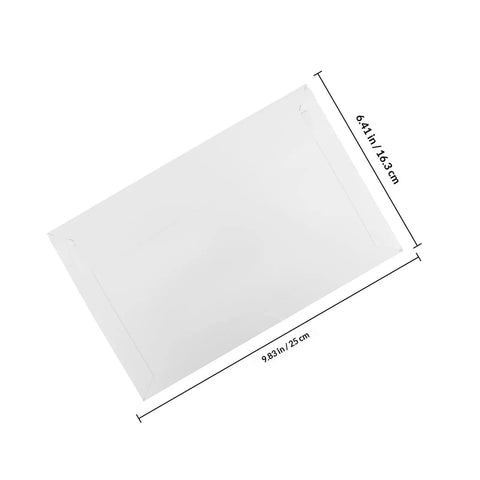 Rigid Self Seal Mailers 90 Pack White Cardboard Envelopes For Docs And Pics dimensions