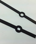 Replacement Clock Hand Set For 12 To 13 Inch Dials I Shaft DIY Clock Kit Parts shown with durable black hands for clock repair.