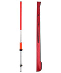 Heavy Duty Aluminum Laser Grade Rod Built To Snap Onto Rotary Laser Levels Quick Featuring A Smooth Twist Lock Grip for elevation checks