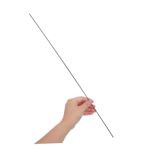 Hand holding one Solid Carbon Fiber Rod for RC Planes 2mm Diameter by 500mm Length Pack of 10 Pro Grade Lightweight Wing Spar Pole