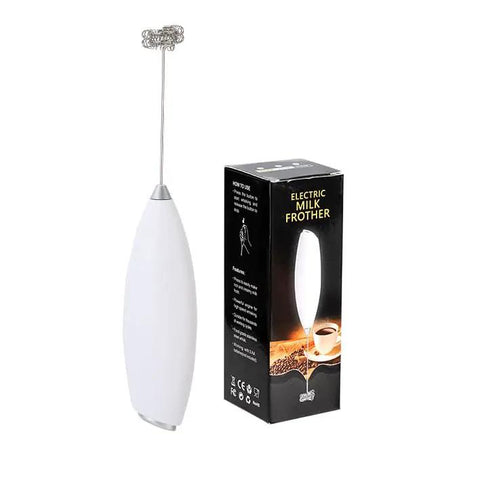 Top Tier Handheld Milk Frother Packs Serious Oomph For Crafting Silky Foam On The Fly with packaging visible.