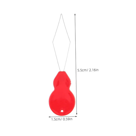 Gourd Shaped Needle Threaders 100 Pack Plastic Threading Tools For Hand Sewing And Embroidery, 5.5cm red plastic threader