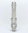 Pro Level Marine Grade Stainless Steel Ball Lock Pin Quick Release Safety Fastener With Button Spring Loaded Built Tough For Garage And Project Bench M12 X L10, front view showing polished stainless steel finish.